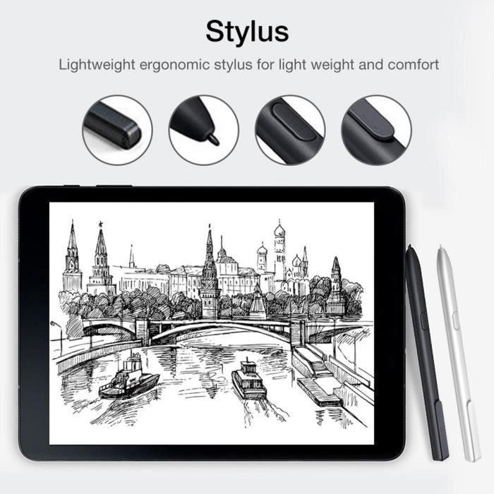 Stylet tactile intelligent pour tablette, pour Samsung Galaxy Tab S8 S7  Plus S6 Lite S4 S3 S2 9.7 10.1 S5E 10.5 A A2 A6 A7 A8 E - Type White