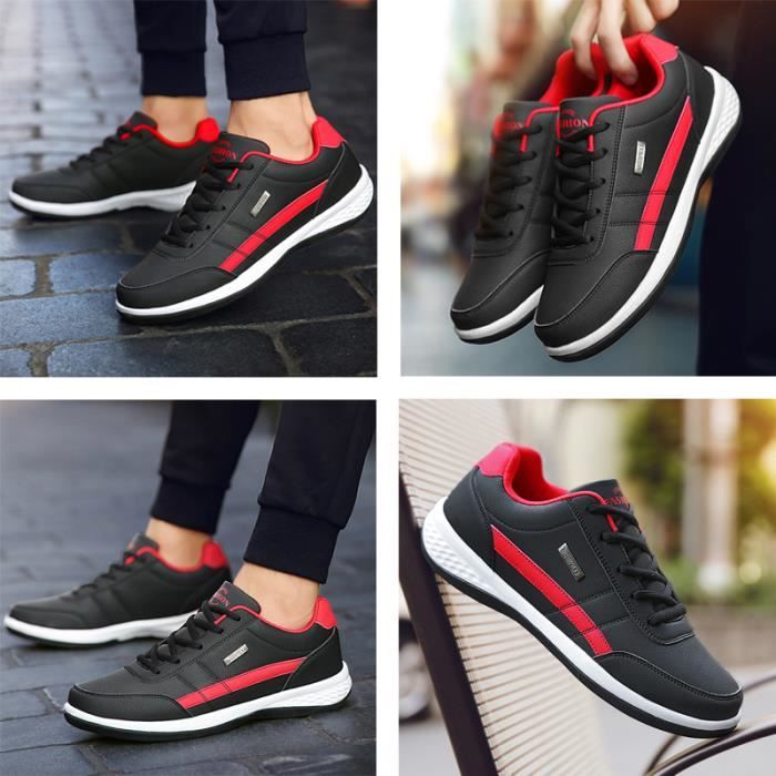 Chaussure Homme, Basket Homme, Chaussures Homme Confortable, Chaussures de  Sport Homme, Chaussures Running Hommes-Noir