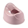 BEABA Pot d'apprentissage bébé ergonomique, poignées de préhension, joint antidérapant, facile d'entretien, old pink-4