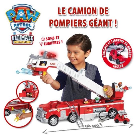 camion de pompier télécommandé sans fil