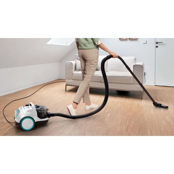 ASPIRATEUR SANS SAC SILENCIEUX BLANC BOSCH