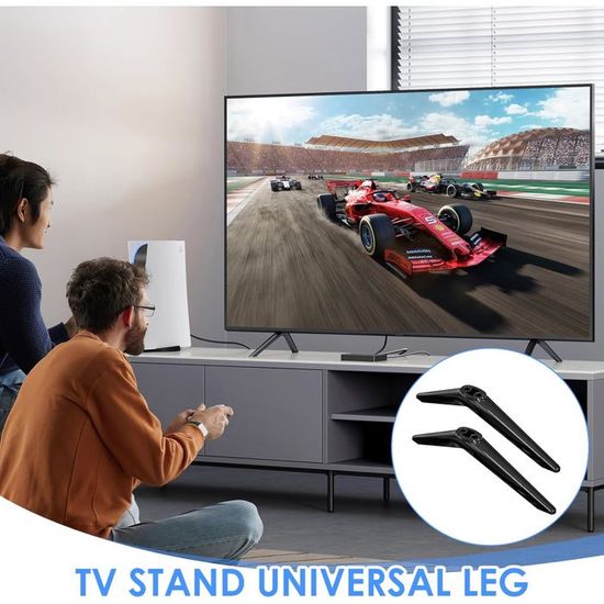 Pieds De Support TV Universel TCL - Compatible Téléviseurs 20-65 Pouces, Charge Max 45 Kg - Vis Incluses