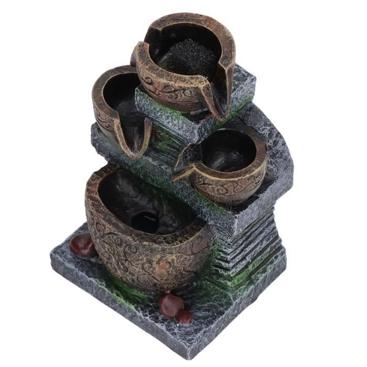 Fontaine De Table Pour Intérieur Ou Extérieur - Portable - Décoration De Bureau - Fontaine à Eau électrique - Décoration Zen - Cascade De Méditation - Fontaine à Eau D'intérieur