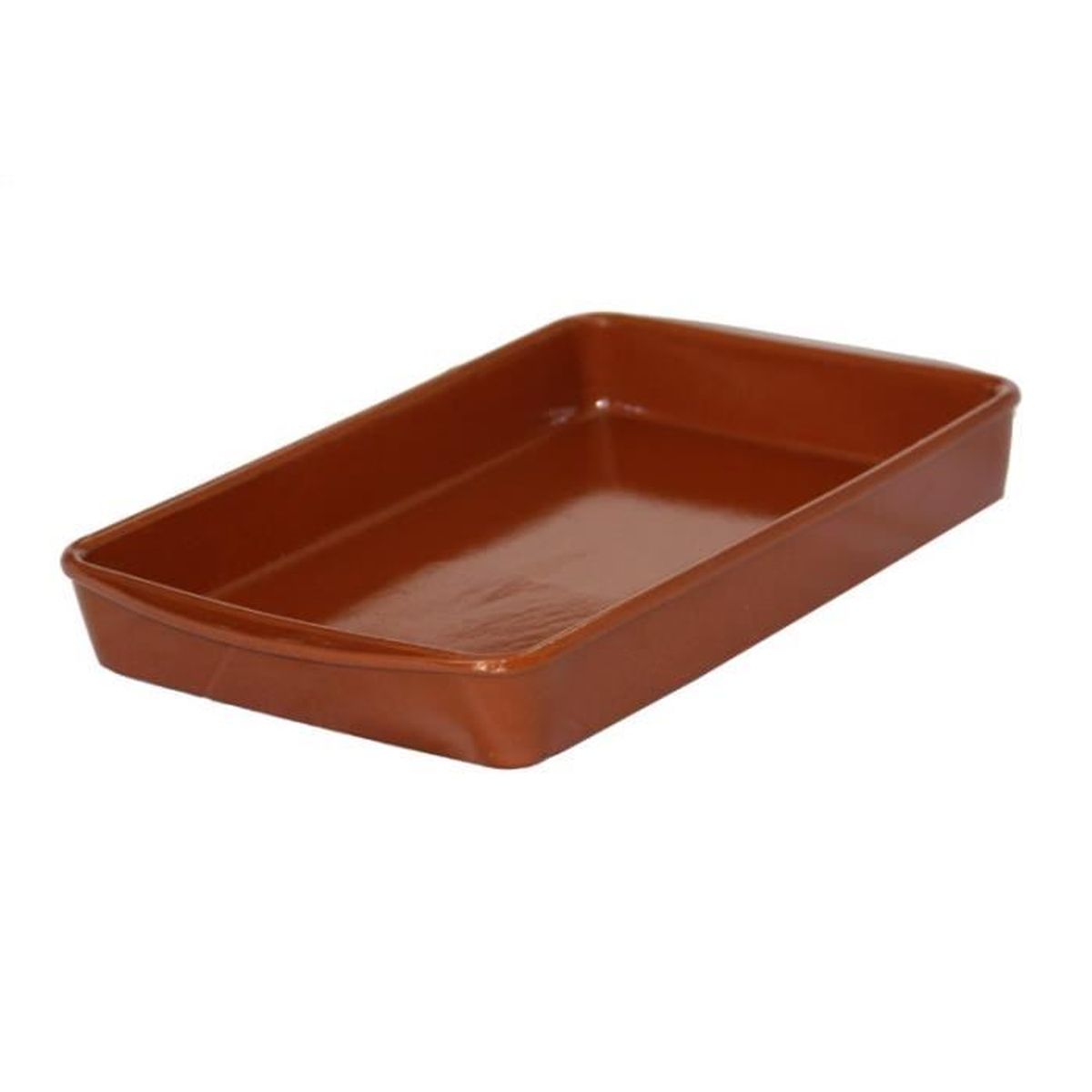 Ikocat/® Plat /à Four rectangulaire en Terre Cuite 26 x 19 cm