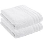 COTON PUR Lot de 2 draps de bain "Spa" 90 x 150 cm / 400 gr/m² - "Spa" Neige