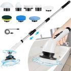 YIKXIULF Brosse Nettoyage Electrique,Imperméable Brosse de Nettoyage Rotative,Têtes de Brosse Polyvalentes,pour Voiture,Carrelage,Mur