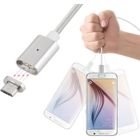 BRAND Magnétique Câble Chargeur, Magnétique Nylon Tressé Câble USB pour Android, Samsung Galaxy S7 S7 edge, HTC, Nokia, Huawei, Sony