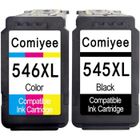 COMIYEE 2 Cartouches d'encre Compatible pour Canon PG-545 CL-546 XL Compatible pour PIXMA MX495 TS3150 TS3151 MG3050 MG2450 MG2550S MG2555S