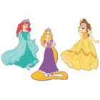 THE DECO FACTORY Stickers Disney Princesses - ROOMMATES - Lot de 3 stickers 3D repositionnables - Jaune - Chambre - Enfant
