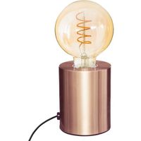 Lampe de Chevet Ampoule avec Socle en Métal - Couleur Unie -  SILUMEN - Cuivre - Noir - Argent - Cuivre