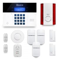 Alarme maison sans fil DNBi 2 à 3 pièces mouvement + intrusion + détecteur de fumée + gaz + sirène extérieure - Compatible Box /