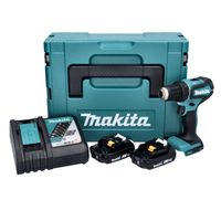 Makita DDF 485 RAJ perceuse/visseuse sans fil 18 V 50 Nm Brushless + 2x batterie 2,0 Ah + chargeur + Makpac