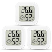 Thermomètre Hygromètre Interieur 3Pcs Mini Lcd Termometre Maison Moniteur De Température Et Humidimètre Indicateur Du NiveaH167