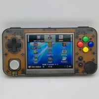 Console de jeu portable 32 Go de jeu Kiddy GKD350H 3,5 "IPS LCD haute luminosité avec touches colorées ABXY Transparant noir
