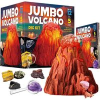 Jeux scientifiques,12 Pierre precieuses et minéraux Naturelle,Découvre expériences sur Les véritable éruption volcanique-Enfants de
