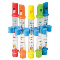 Jouets de bain pour bébé - GYROOR - Flûtes d'eau colorées - Éducation précoce - 5 pièces