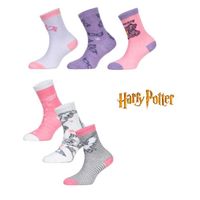 Chaussettes Enfant Harry Potter Pack de 6 Paires, Chaussettes Fille Harry Potter
