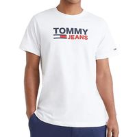 T-shirt Blanc Homme Tommy Jeans Corp Logo