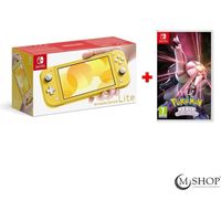 Pack Nintendo Switch Lite Jaune + Pokemon Perle scintillante