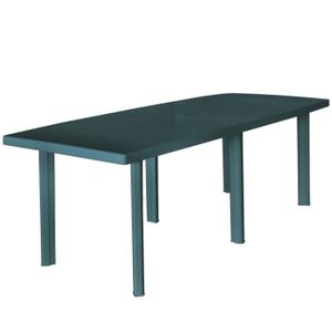 Table De Jardin Plastique Blanche Ou Verte Achat Vente Pas Cher