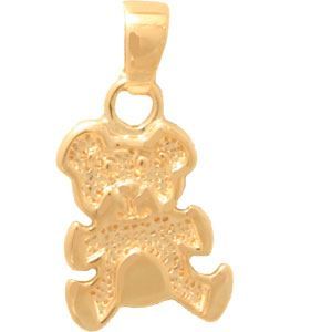Pendentif Ours En Nounours Plaqué Or - Mignon Et Tendance - Idée Cadeau
