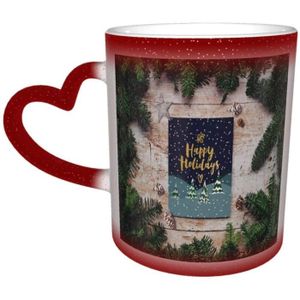 BOL Joyeux Noël Happy Holidays Mug magique à changemen