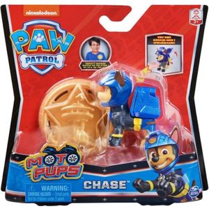 FIGURINE - PERSONNAGE Figurine Pat Patrouille Moto Pups : Chien Chase avec Fonction Spéciale et Badge Policier