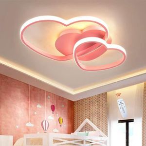 PLAFONNIER Plafonnier LED dimmable en forme de coeur - Marque - Rose - Métal - Pour chambre d'enfant
