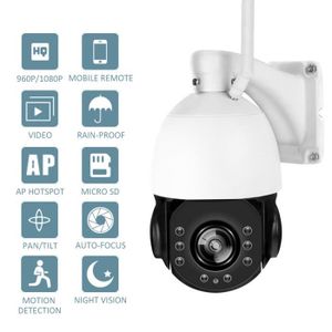 Lot de 4 cam/éras de Surveillance Professionnelles factices avec Objectif et cam/éra Clignotante