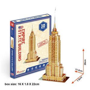 PUZZLE Empire State Building - Puzzle en papier 3D, Mots 