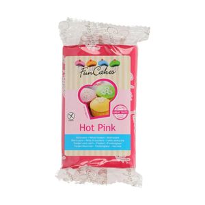 AIDE PÂTISSERIE Pate à sucre rose fuschia Funcakes 250 gr