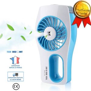 VENTILATEUR TD® Ventilateur Rechargeable USB humidificateur cl