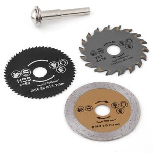 Utile 7x 6 mm HSS Lame de scie circulaire coupe disques Cut-Off Wheel pour outil rotatif