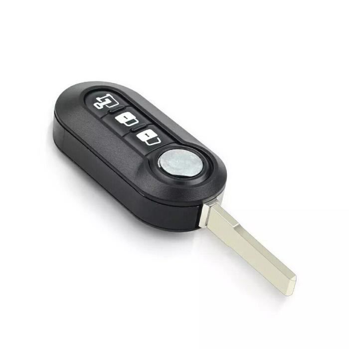 Nordecco Coque clé en silicone compatible avec 3 boutons Fiat 500  (blanc)[1446] - Cdiscount Auto