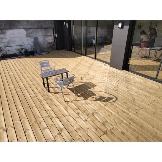 lames 40m2 terrasse bois pin autoclave classe 4 compris livraison sur rendez vous cdiscount jardin
