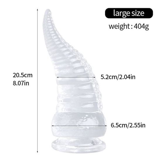 Plug Anal XXL Avec Ventouse – Dilatation Confort, Sextoy Unisexe
