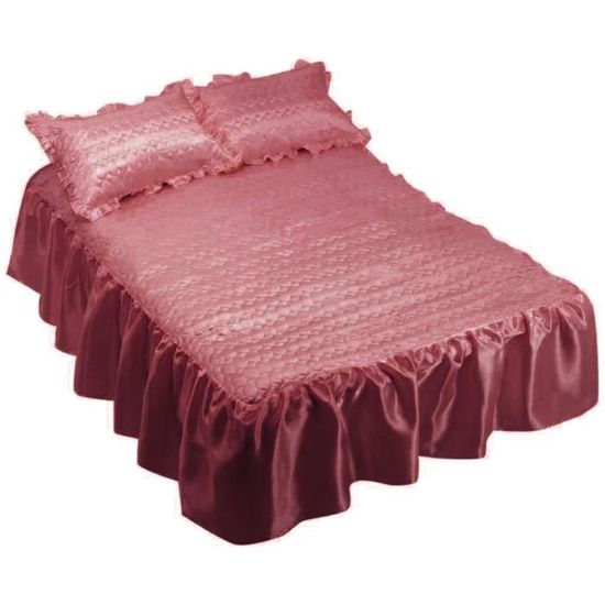 Emma Barclay Couvre-lit Gaufré Coton Recyclé Ivoire 127x152 Cm - Plaid Nid D'Abeille Luxueux Avec Bordure Pompons