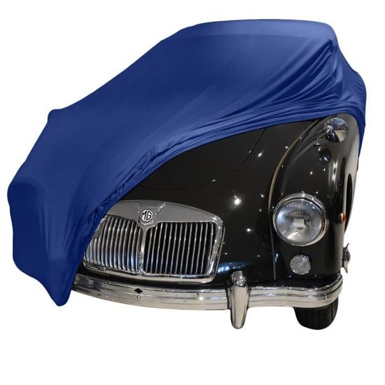 MG MGA GT BÂCHE DE PROTECTION POUR INTÉRIEUR BLEU COUVERTURE DE VOITURE