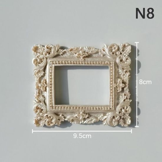 70 Mini Cadres En Résine - 9 Formes (cœur, Rond, Ovale...) - Pour Photos, Bijoux, Décoration Murale - Style Vintage