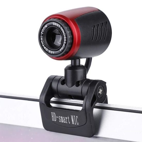 Webcams Et Equipement Voip - Garsent Caméra Webcam Usb 16mp Hd Usb2.0 Web  Microphone Rotation À ° 1080p Portable Compatible
