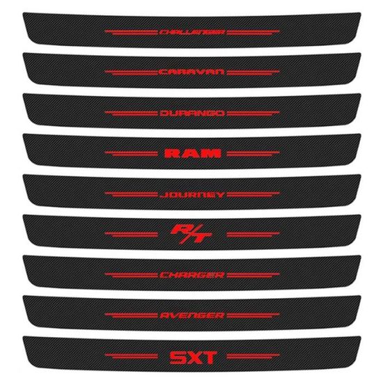 Lot De 2 Autocollants X-Power Pour Pare-chocs - Noir Et Rouge, Métal, Dimensions 14,2x1,8 Cm