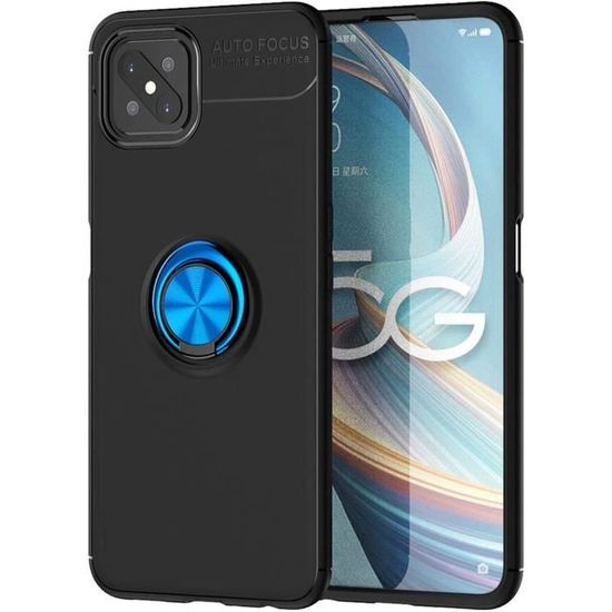 GOKEN Cover per Oppo Reno 4Z 5G (Reno4 Z), Trasparente 360 Gradi Custodia con Pellicola Protettiva Integrata Rugged Case, TPU Silicone Bumper + PC Retro Rigido, Viola