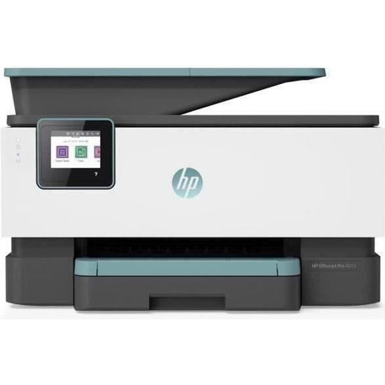 Imprimante tout-en-un jet d'encre couleur HP OfficeJet Pro 9015 avec recto verso automatique et connexion WiFi
