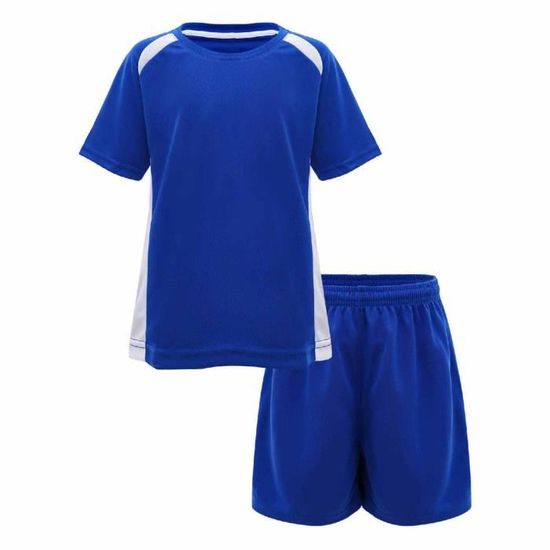 Ensemble Football France Enfant - Maillot Et Short - Taille 5-14 Ans - Polyester Respirant