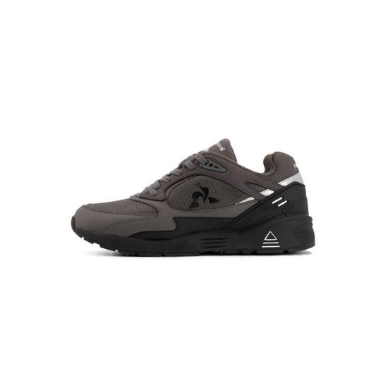 Basket Le coq sportif LCS R1100 BLACK SOLE - Gris - Lacets - Textile