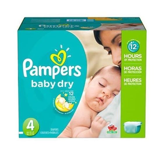 Pampers - 702 couches bébé Taille 4 baby dry