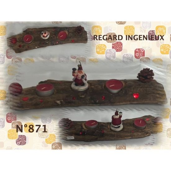 Lot De 24 Photophores En Bois Naturel - Bougeoirs Ronds Pour Bougies - Décoration Table Mariage, Noël, Fête