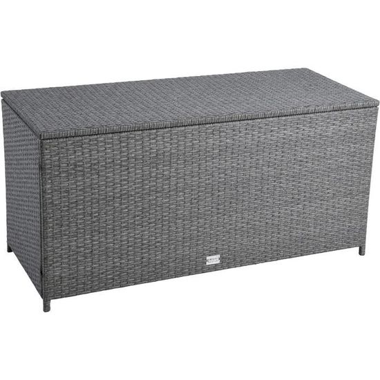 Housse de rangement imperméable pour jardin, housse de boîte de terrasse avec fermeture éclair