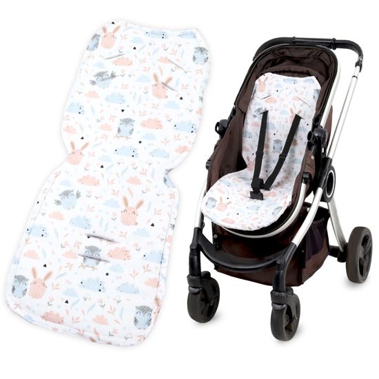 Coussin Double Face Pour Poussette Et Siège Auto Bébé - 35x77 Cm - Tissu Coté Doux Et Respirant - Absorption Chocs, Confort Voyage - 3