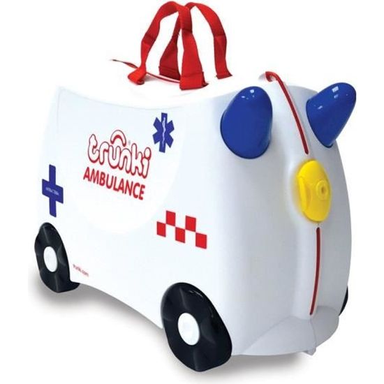 Trunki Valise Enfants et Bagage à Main - Abbie l'Ambulance - Blanc